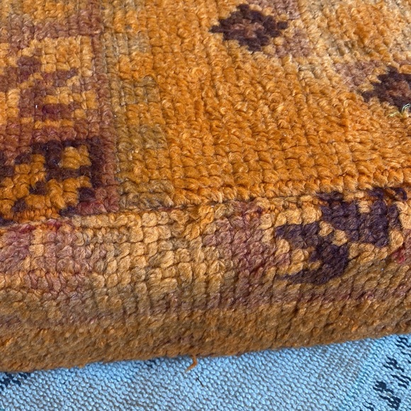 COPY - Vintage Moroccan floor cushion 🍊orange UNSTUFFED - Picture 2 of 4